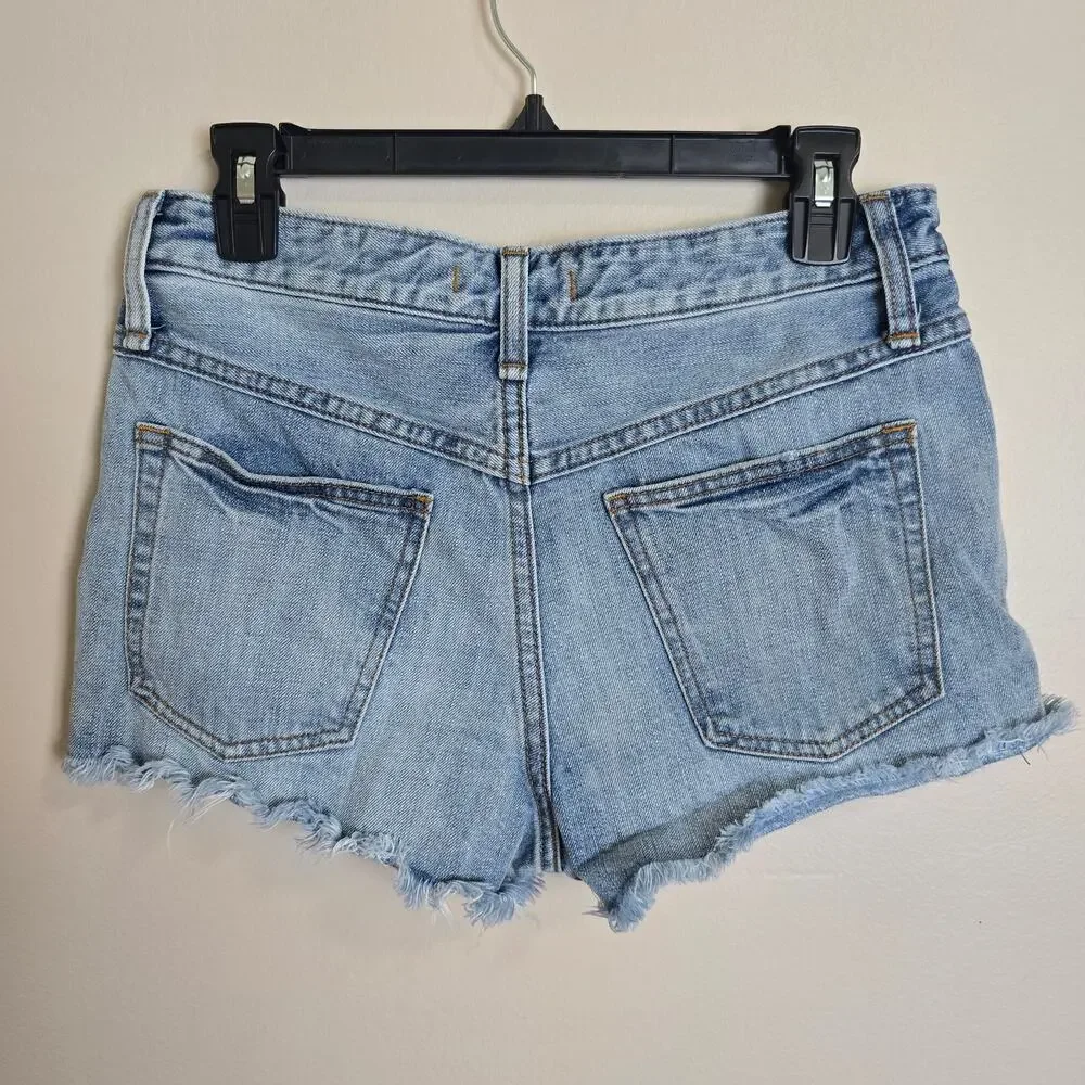 Free People Button Fly Cut Off Shorts Size 27